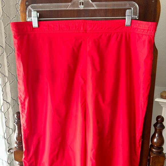 Vintage Medium Teton Woolrich Men's Pull-On High Performance Rain Pants Red - Picture 2 of 8